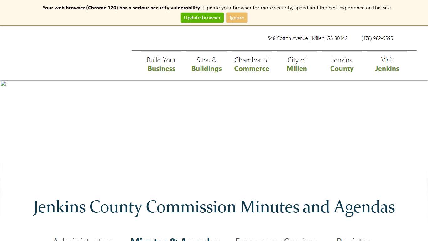 Jenkins County Commission Minutes and Agendas Jenkins County